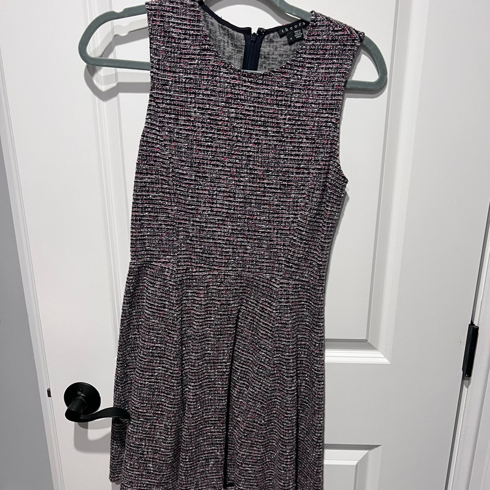 Theory dress in twill fabric